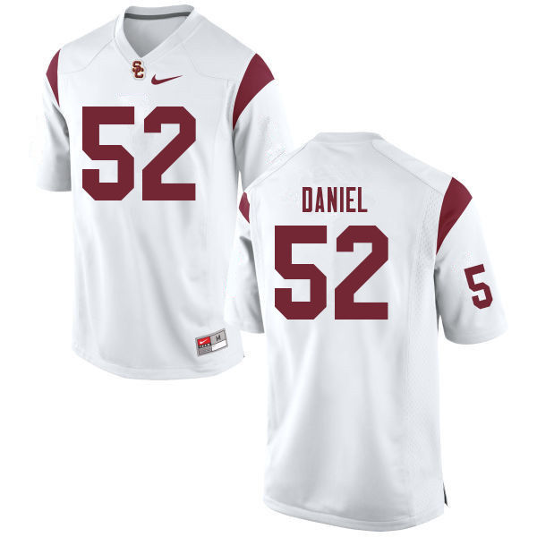 Men #52 Jacob Daniel USC Trojans College Football Jerseys Sale-White
